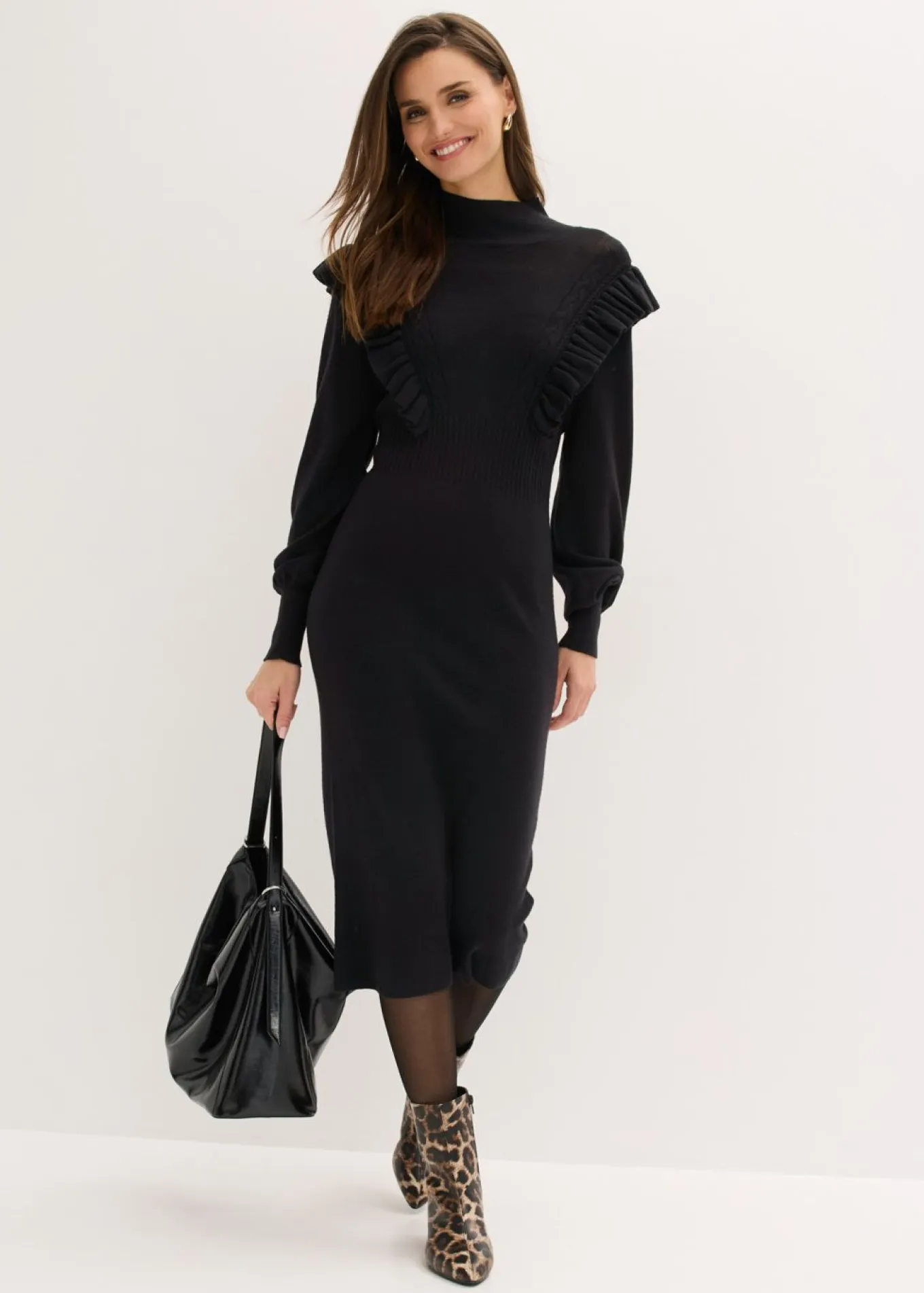 Vestido de punto de mezcla de viscosa