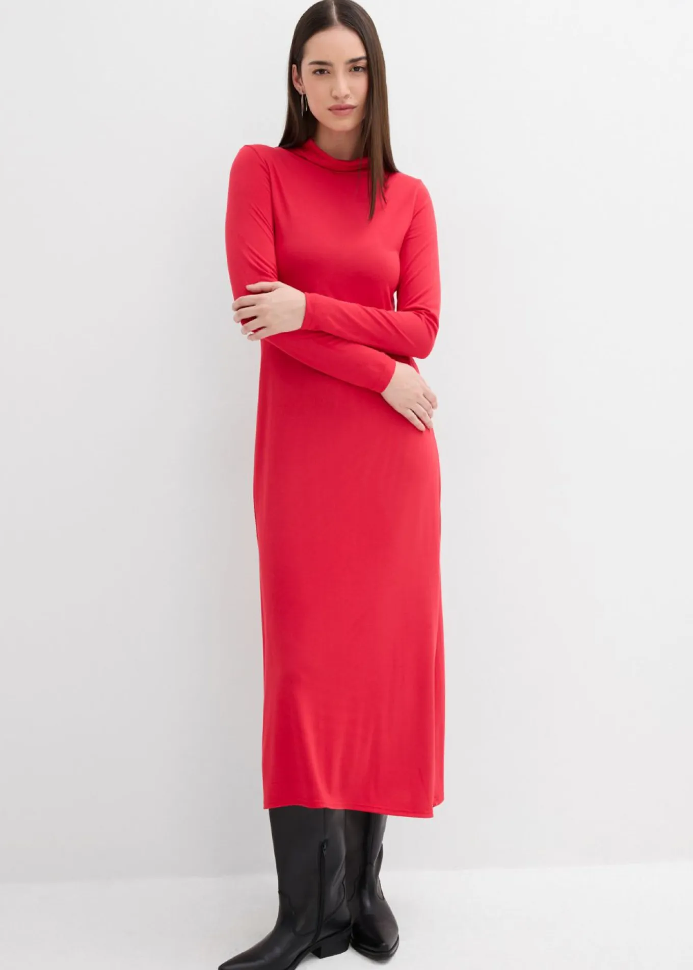 Vestido de punto de mezcla de modal suave