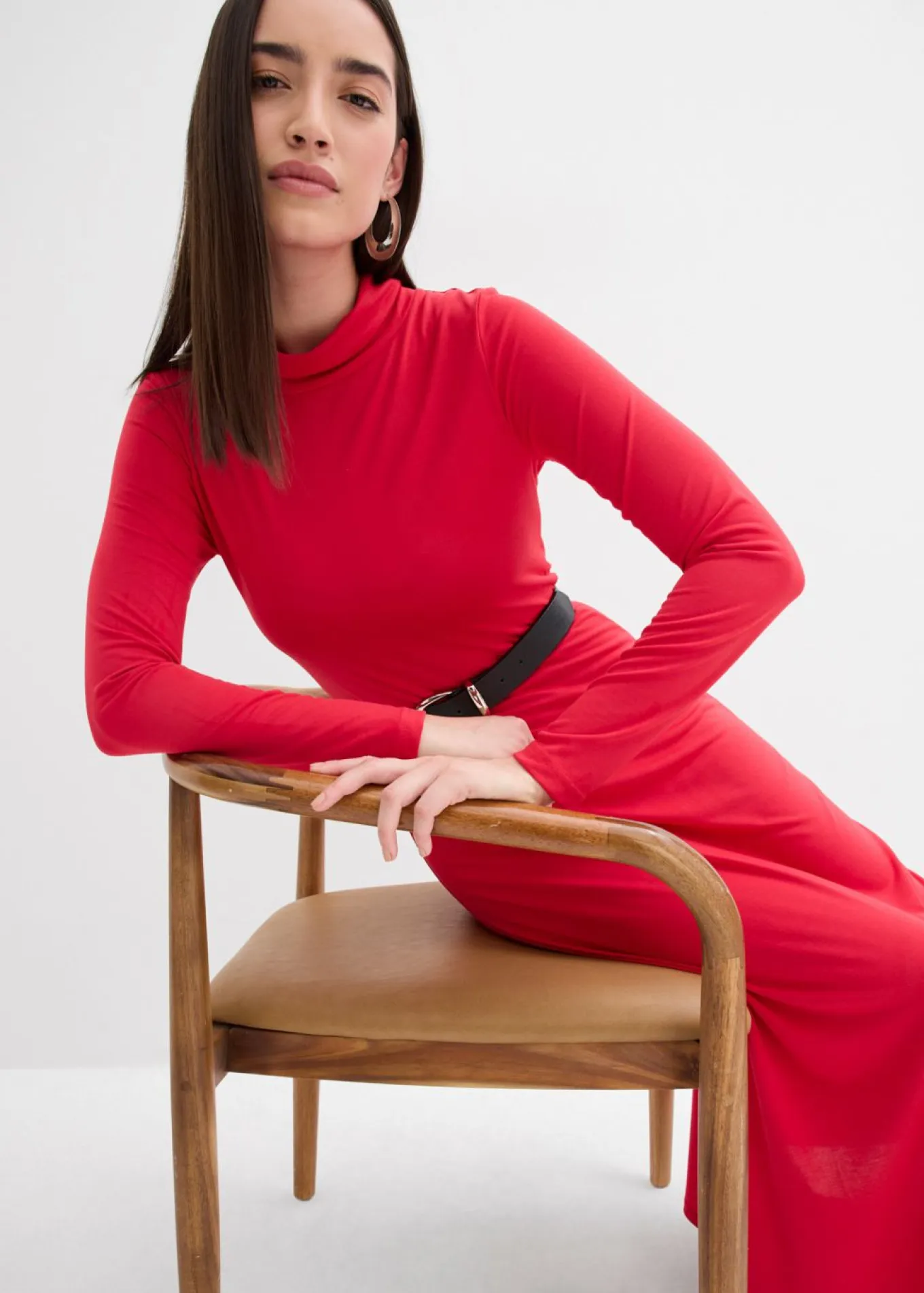 Vestido de punto de mezcla de modal suave