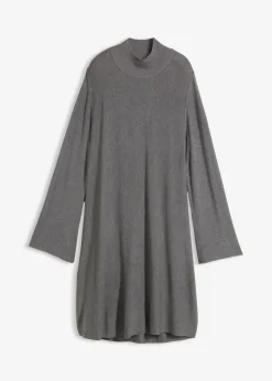 Vestido de punto de mezcla de viscosa con línea en A