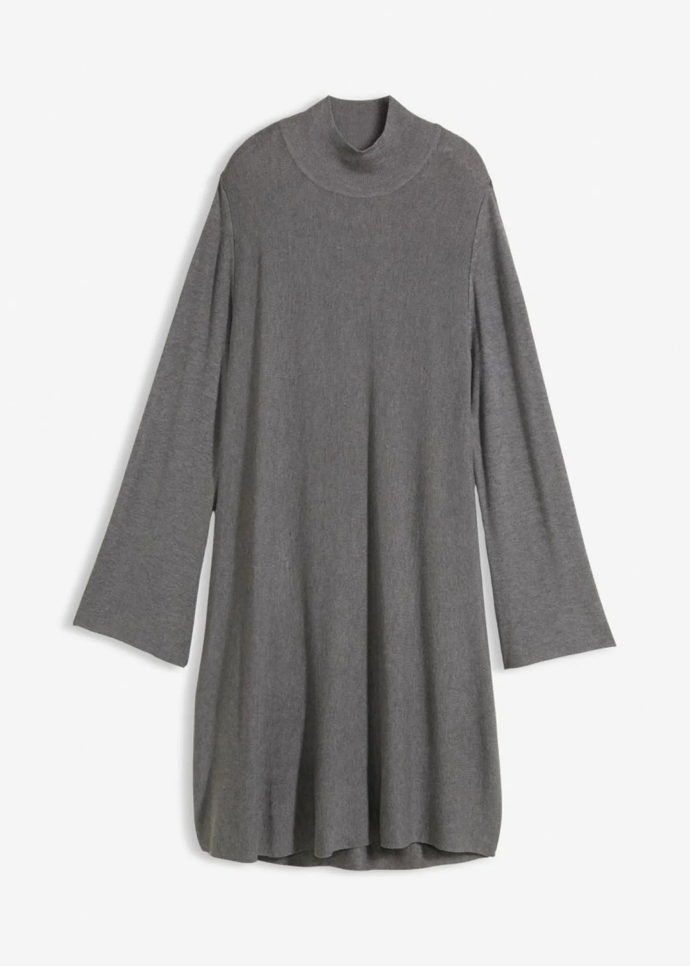 Vestido de punto de mezcla de viscosa con línea en A