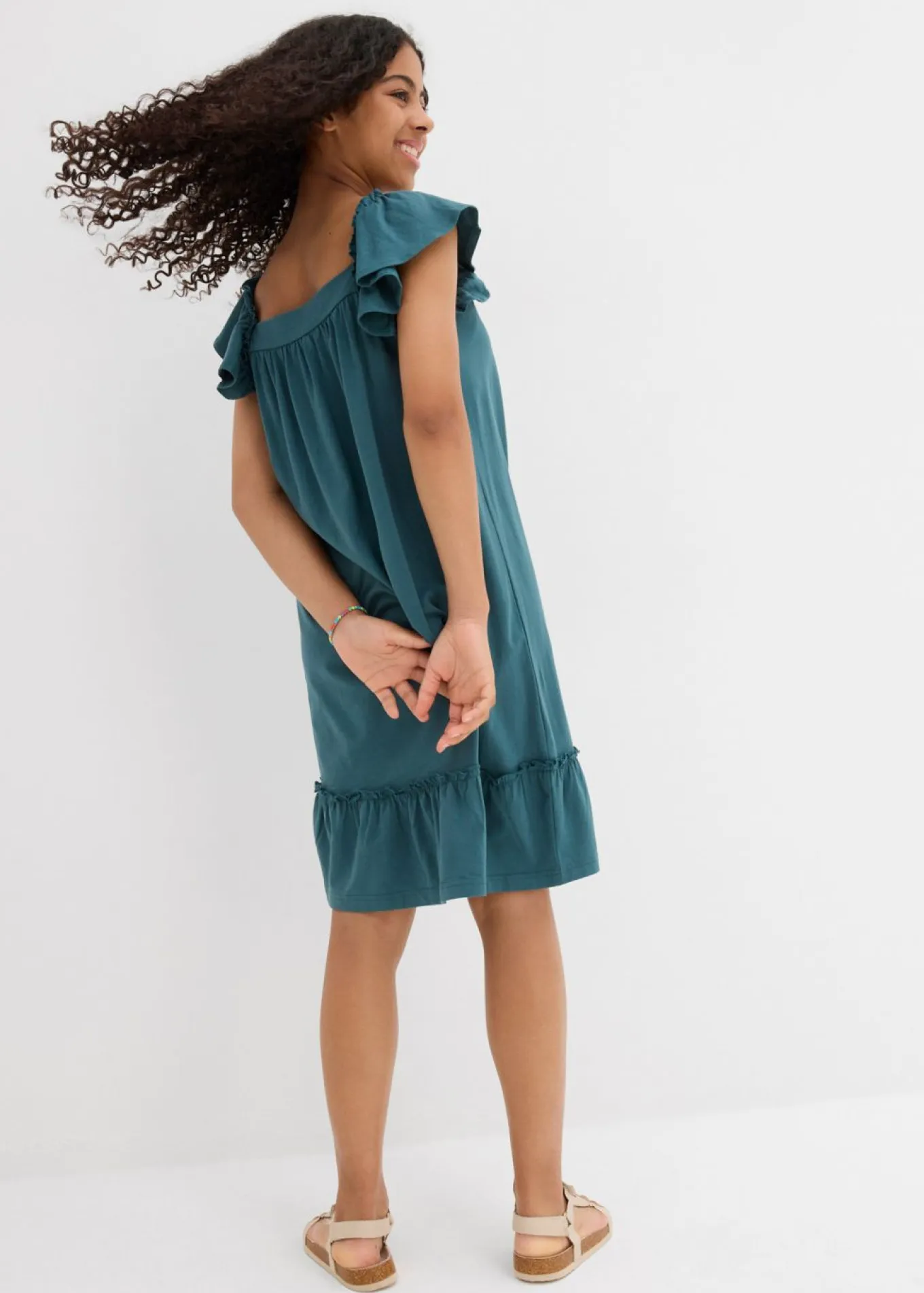 Vestido de punto de mezcla de algodón orgánico elástico