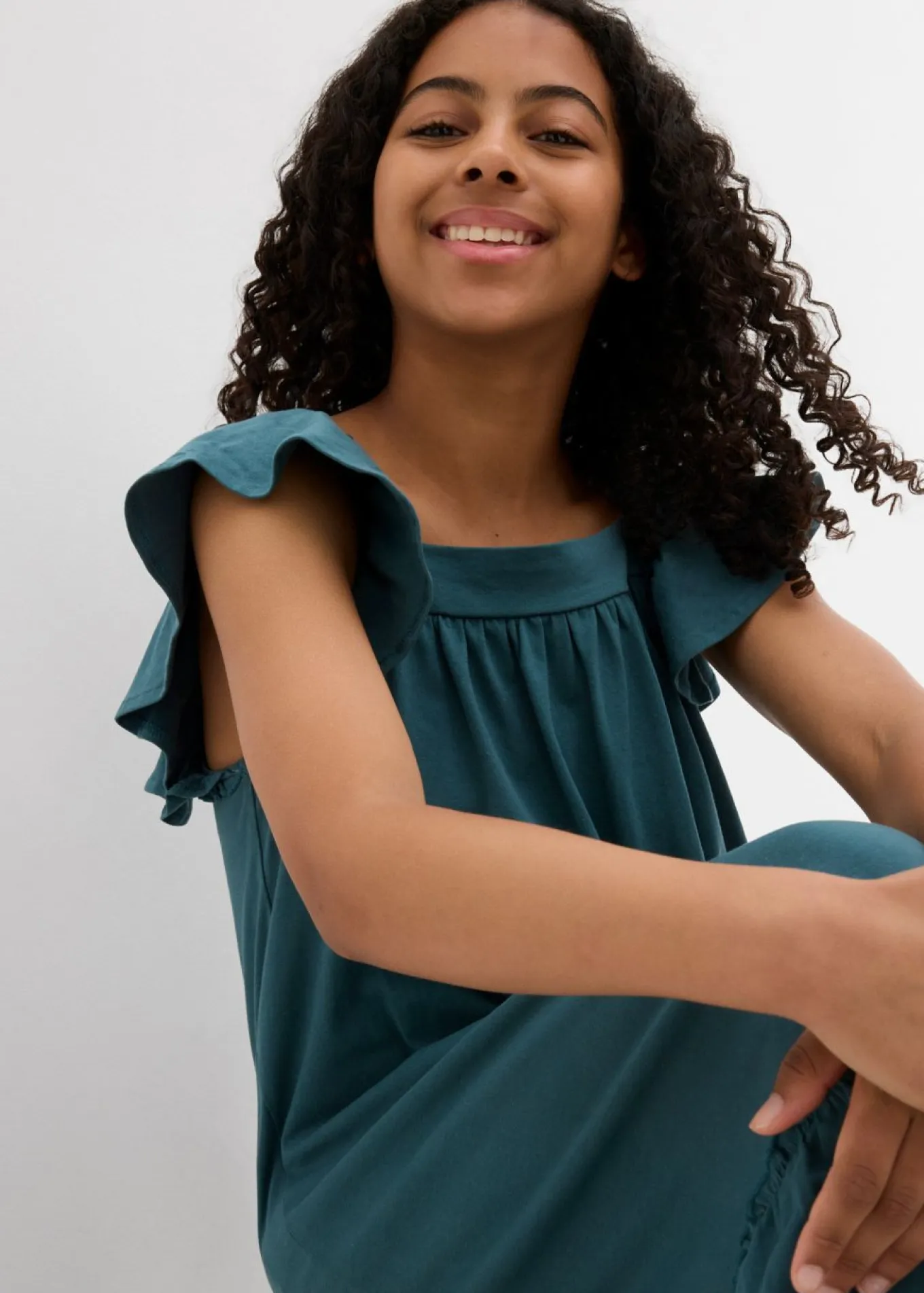Vestido de punto de mezcla de algodón orgánico elástico