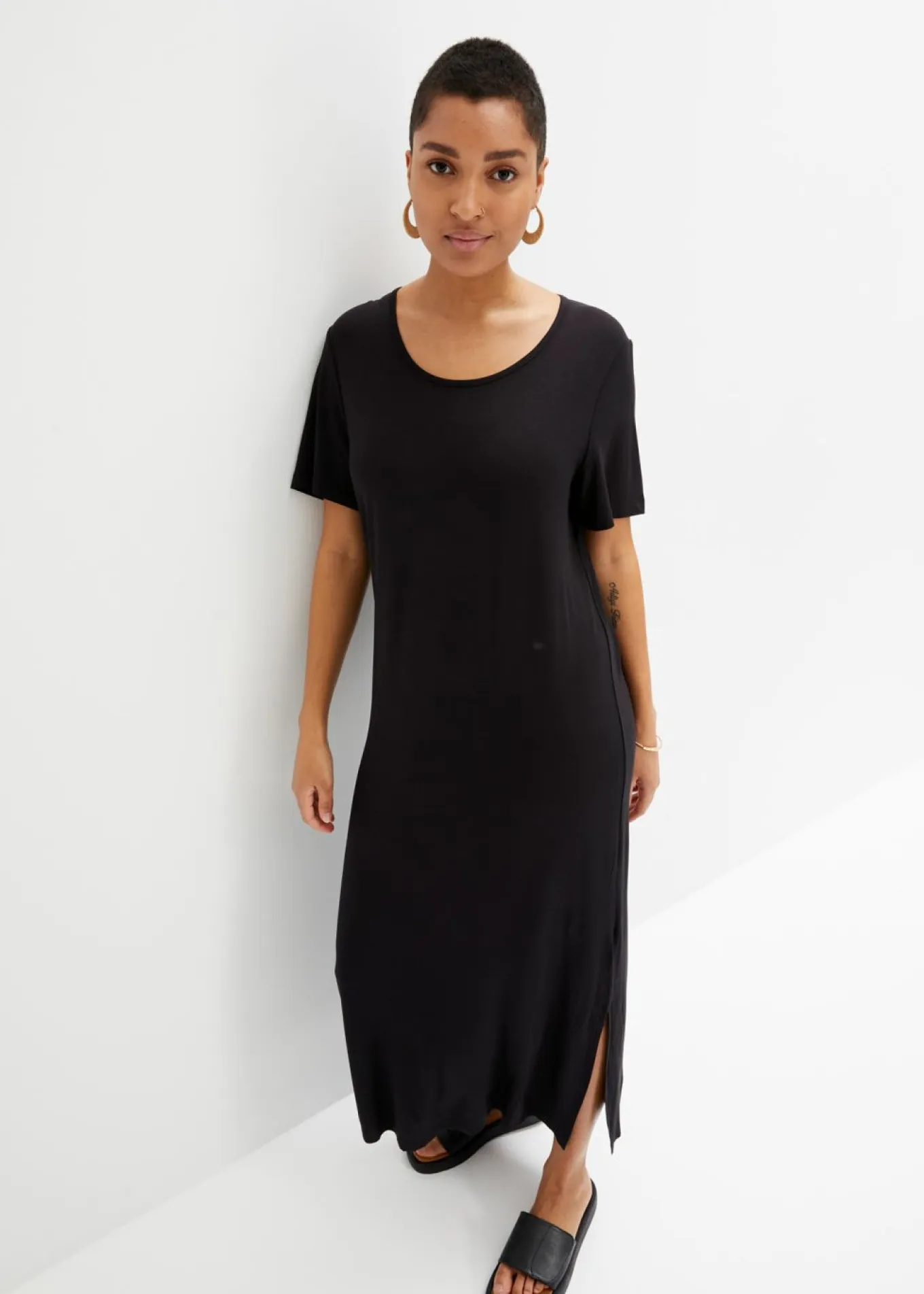 Vestido de punto de mezcla de viscosa fluida