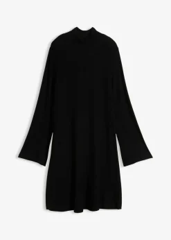 Vestido de punto de mezcla de viscosa con línea en A