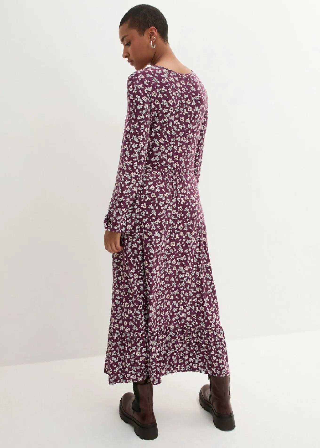 Vestido de punto de mezcla de viscosa fluida