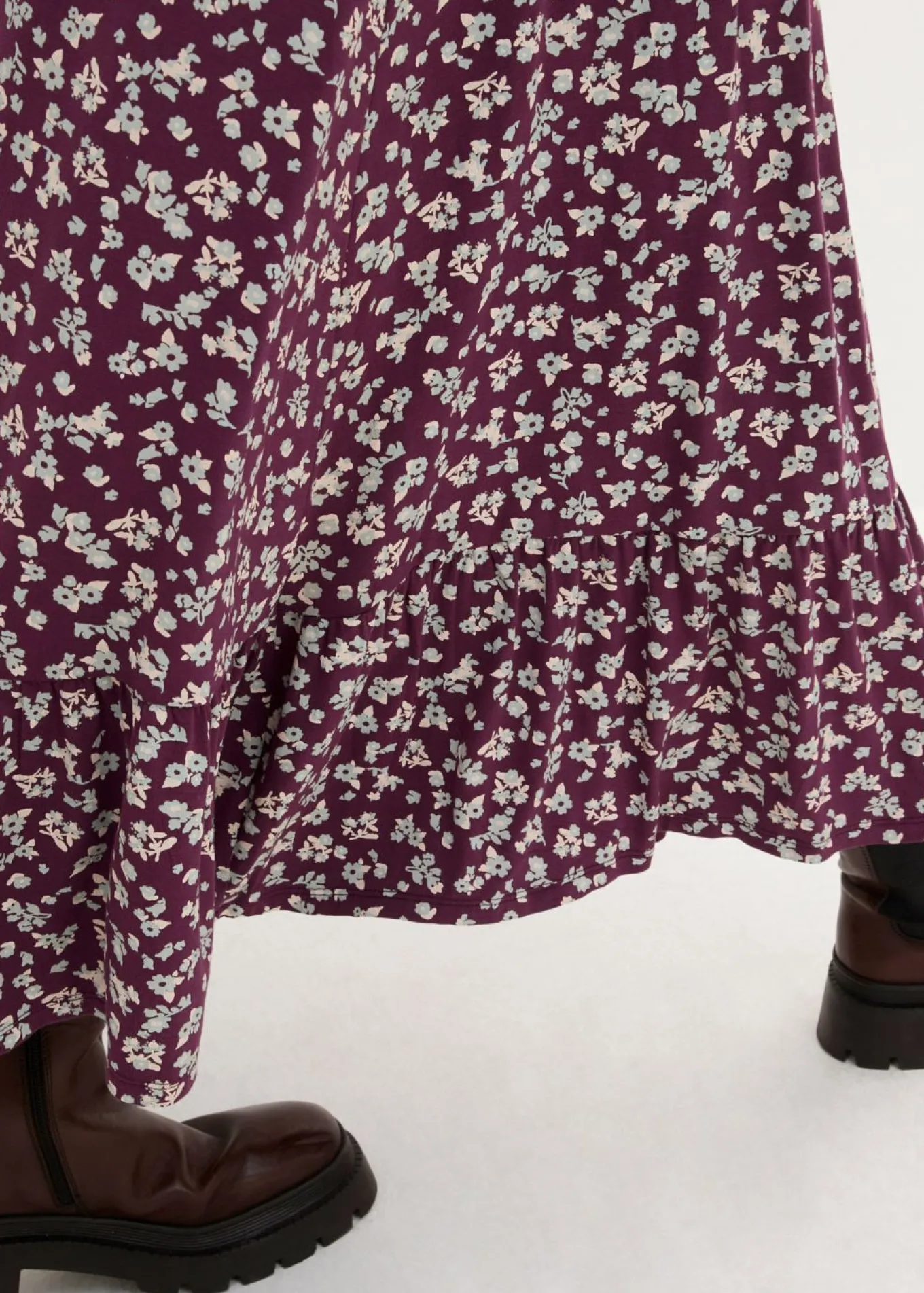 Vestido de punto de mezcla de viscosa fluida