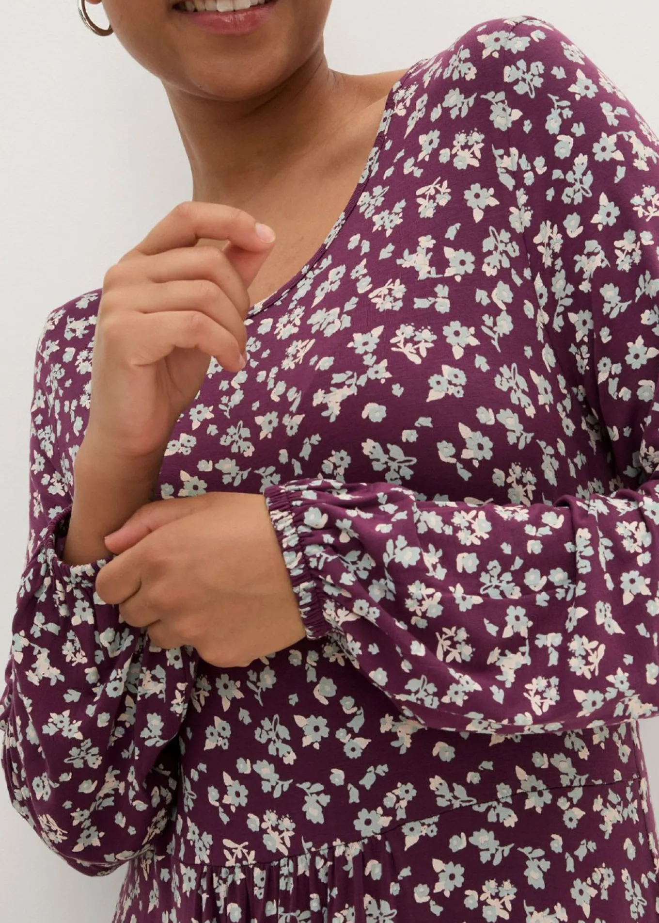 Vestido de punto de mezcla de viscosa fluida