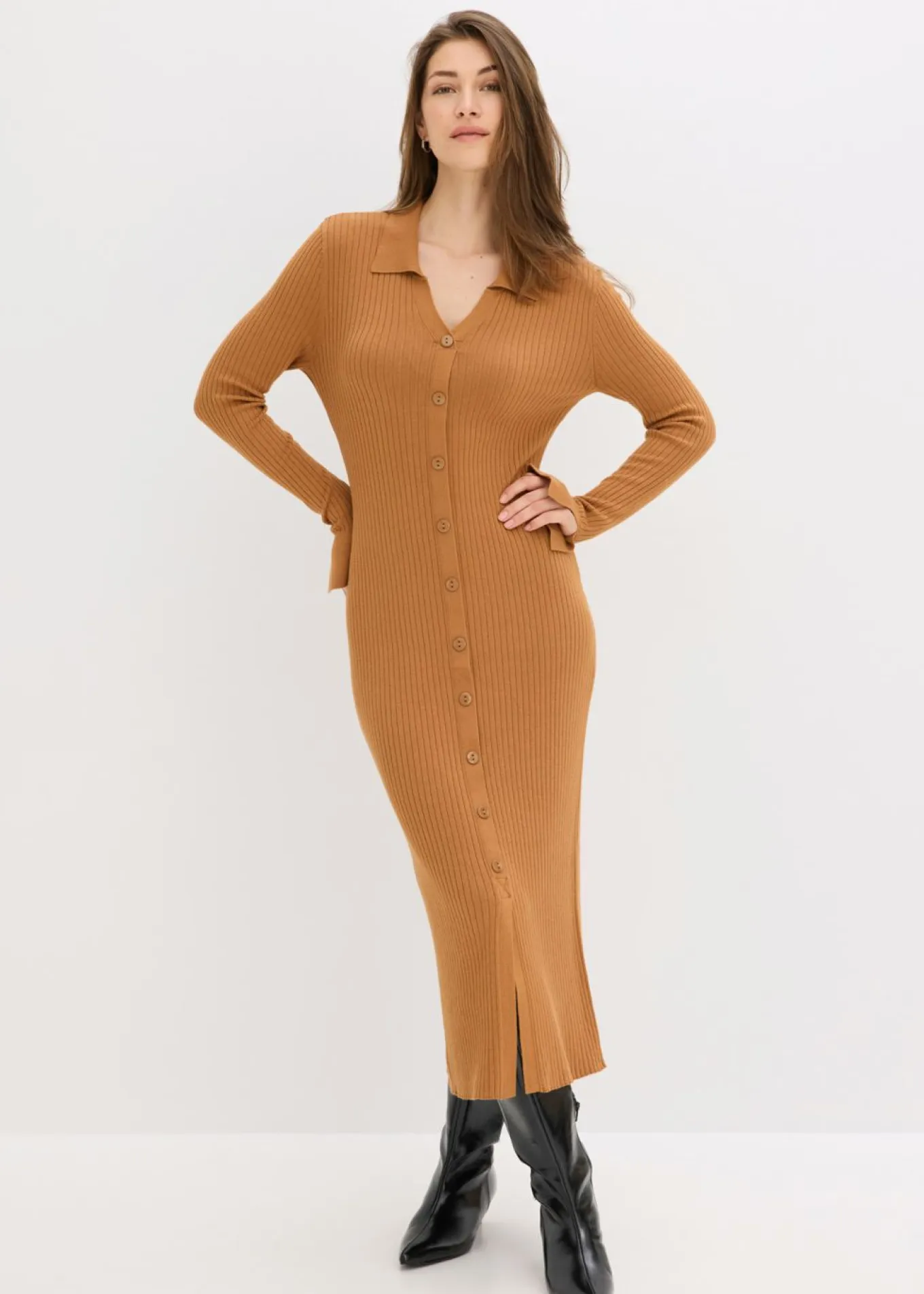 Vestido de punto de mezcla de viscosa suave