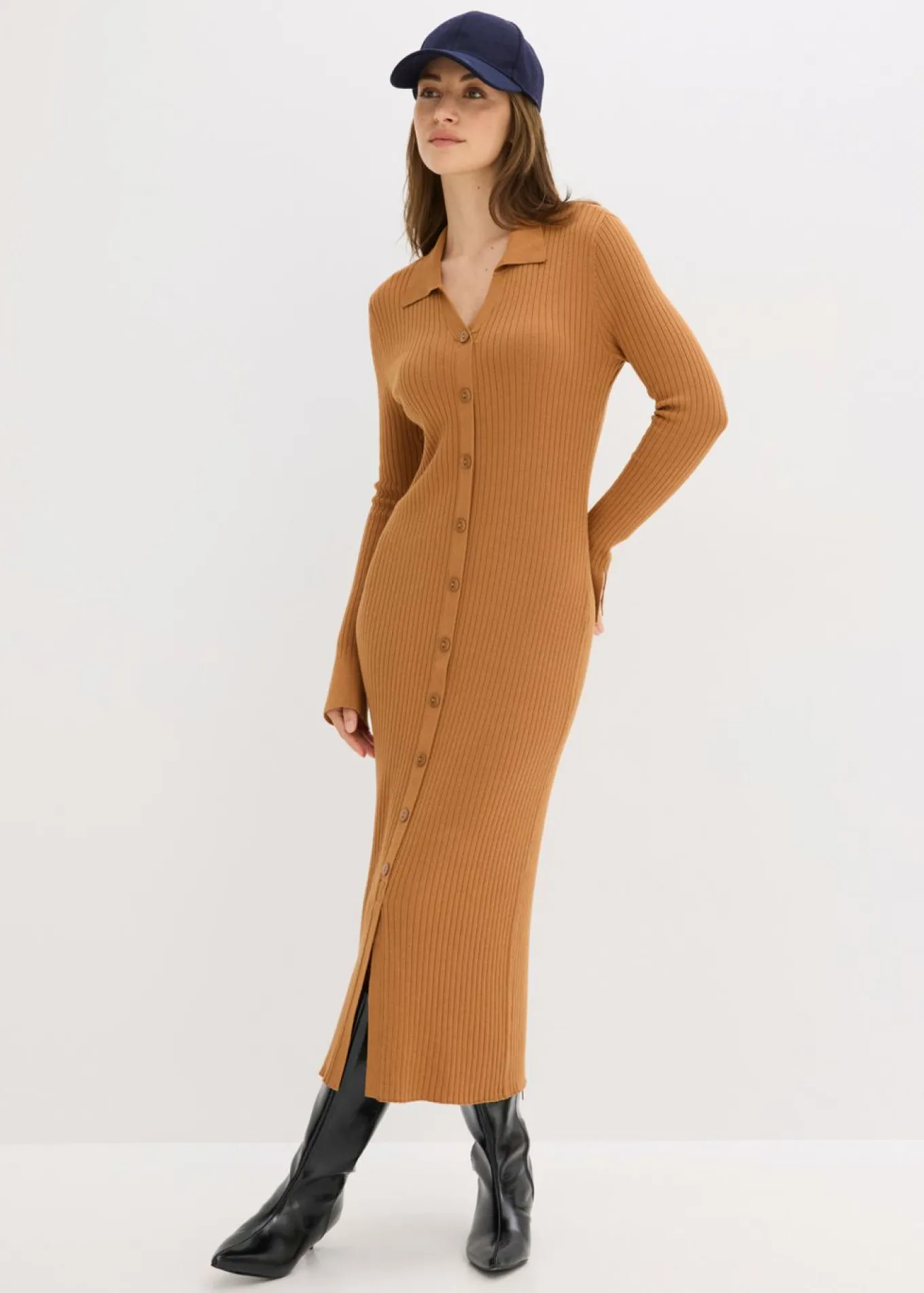 Vestido de punto de mezcla de viscosa suave