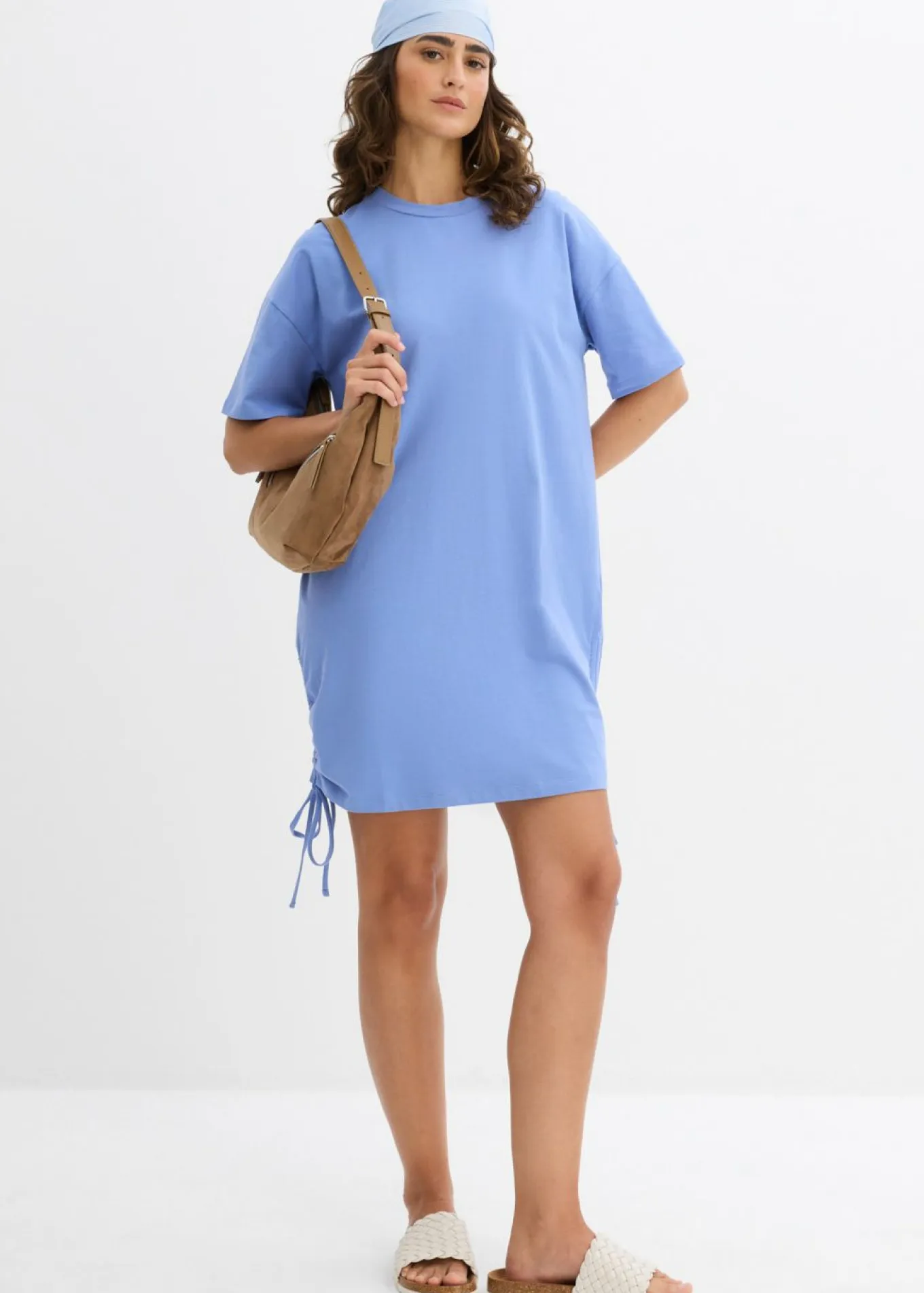 Vestido de punto de mezcla de algodón elástico