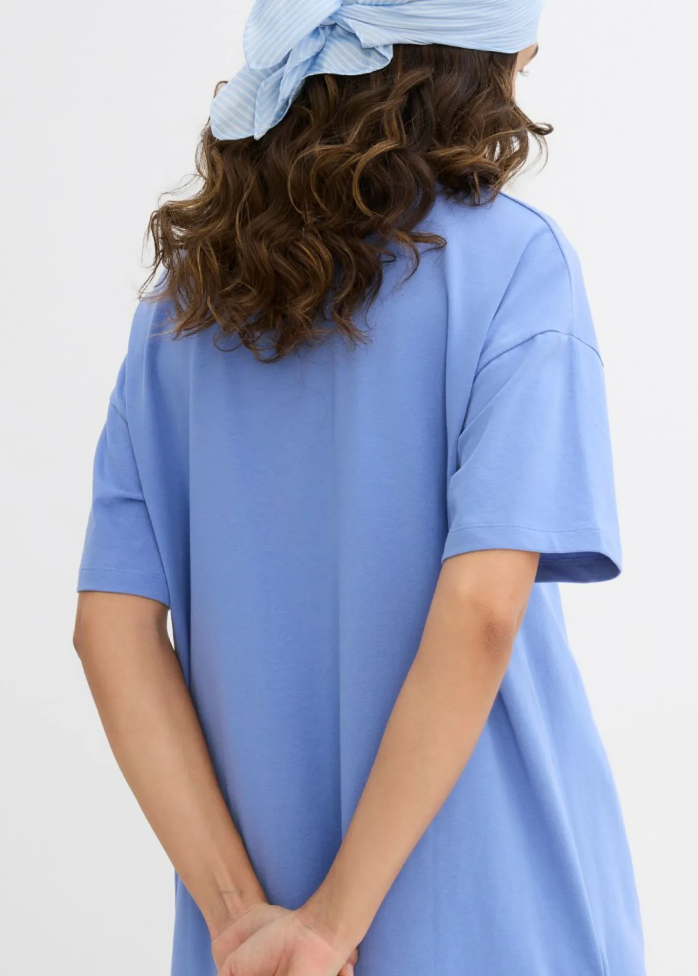 Vestido de punto de mezcla de algodón elástico