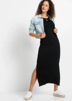 Vestido de punto de mezcla fluida de viscosa y elastano