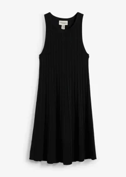 Vestido de punto de mezcla de viscosa con línea en A