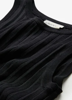 Vestido de punto de mezcla de viscosa con línea en A