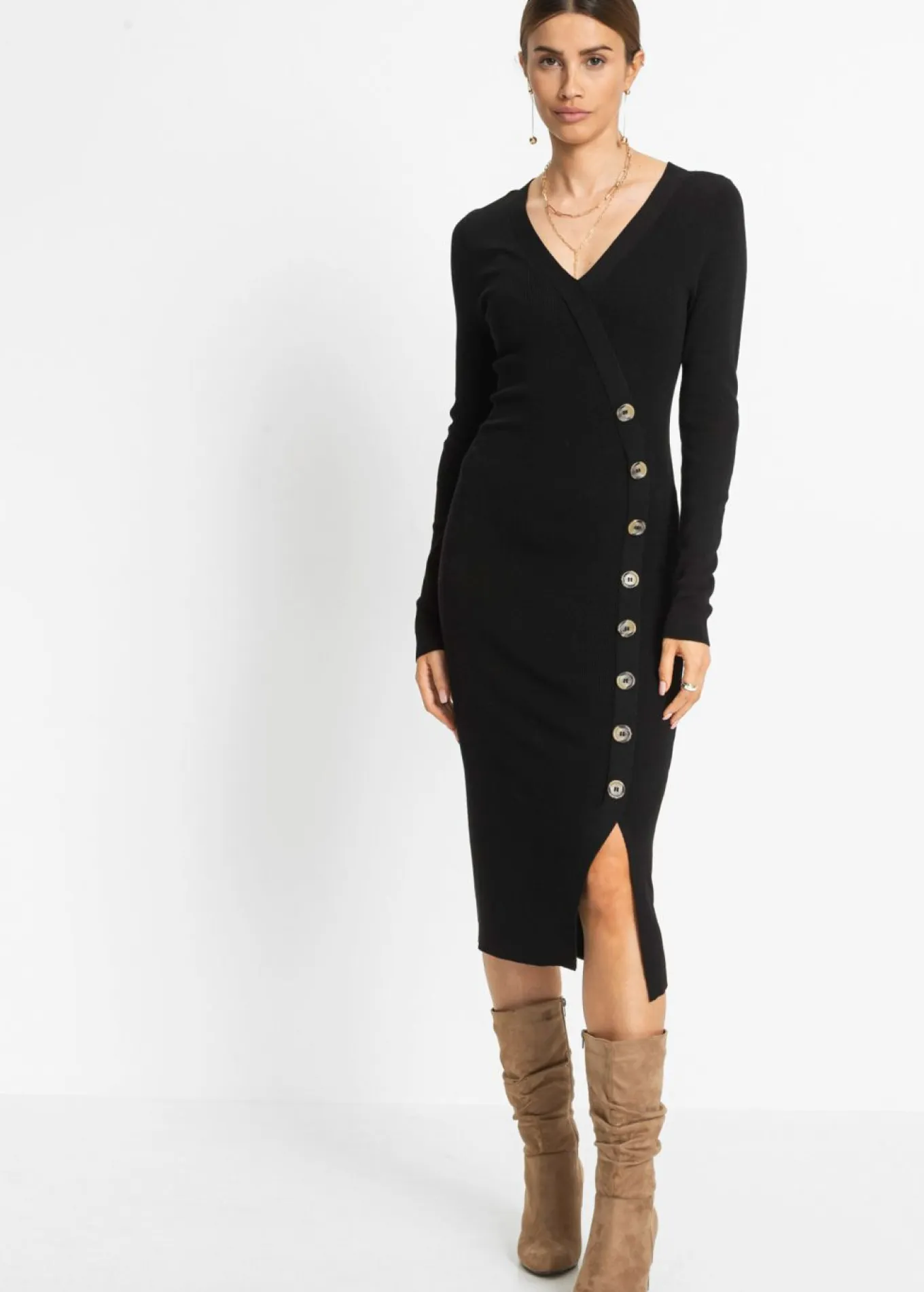 Vestido de punto de mezcla de viscosa