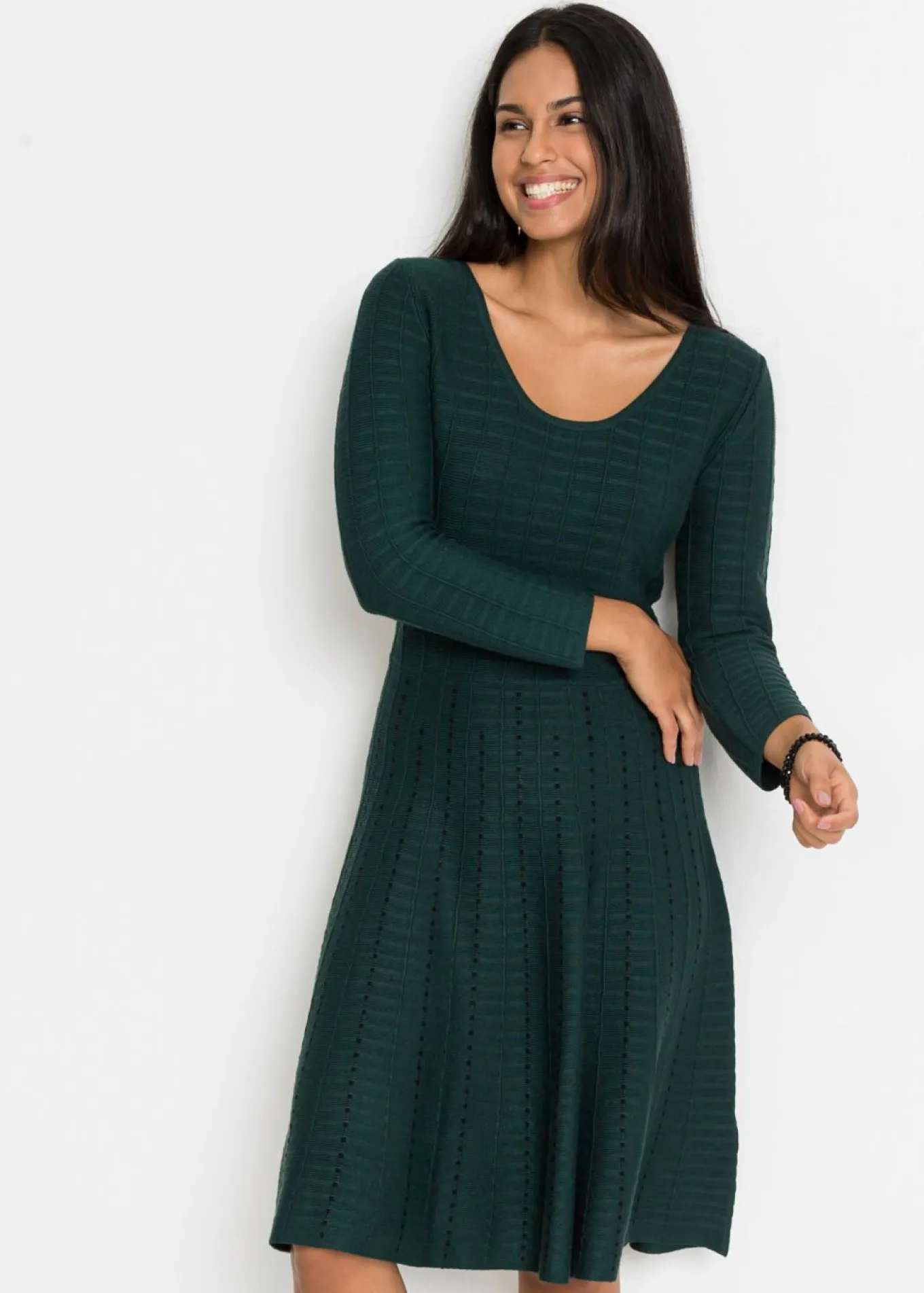 Vestido de punto de mezcla de viscosa suave