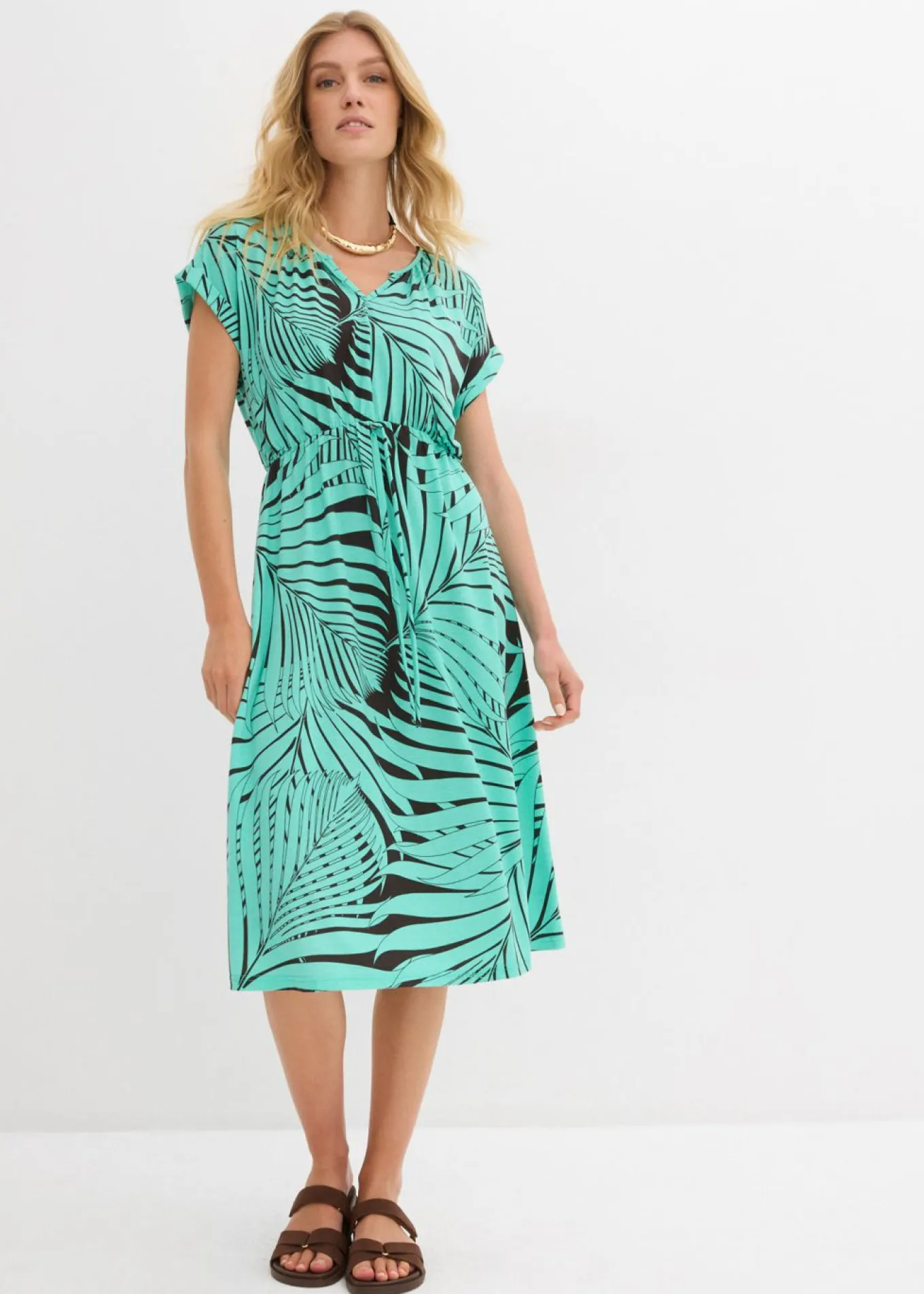 Vestido de punto de mezcla de viscosa fluida
