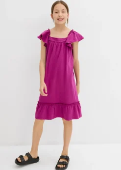 Vestido de punto de mezcla de algodón orgánico elástico