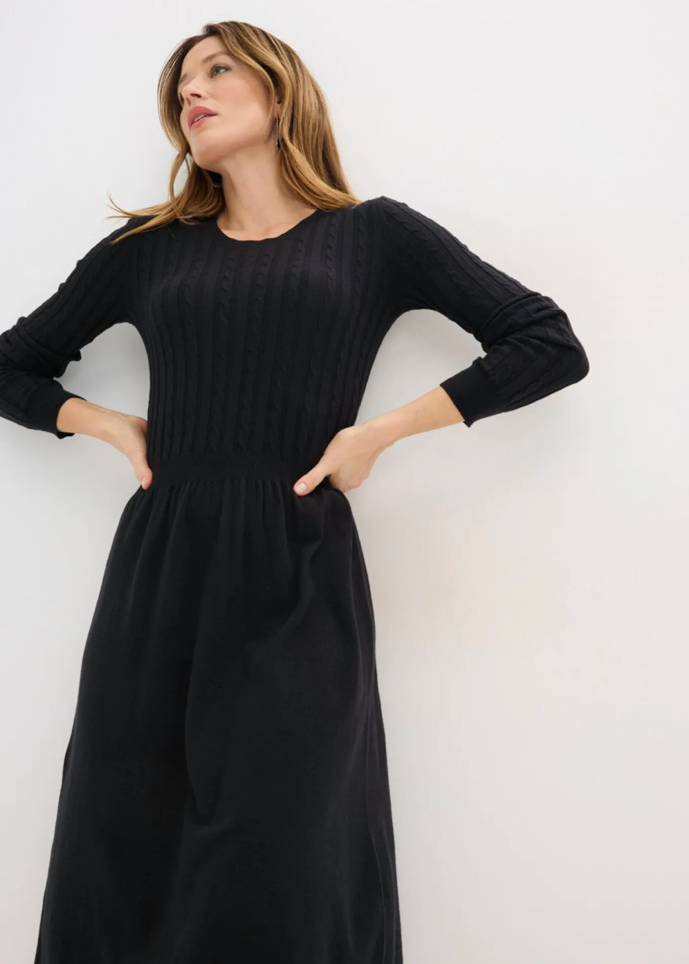 Vestido de punto de mezcla de viscosa