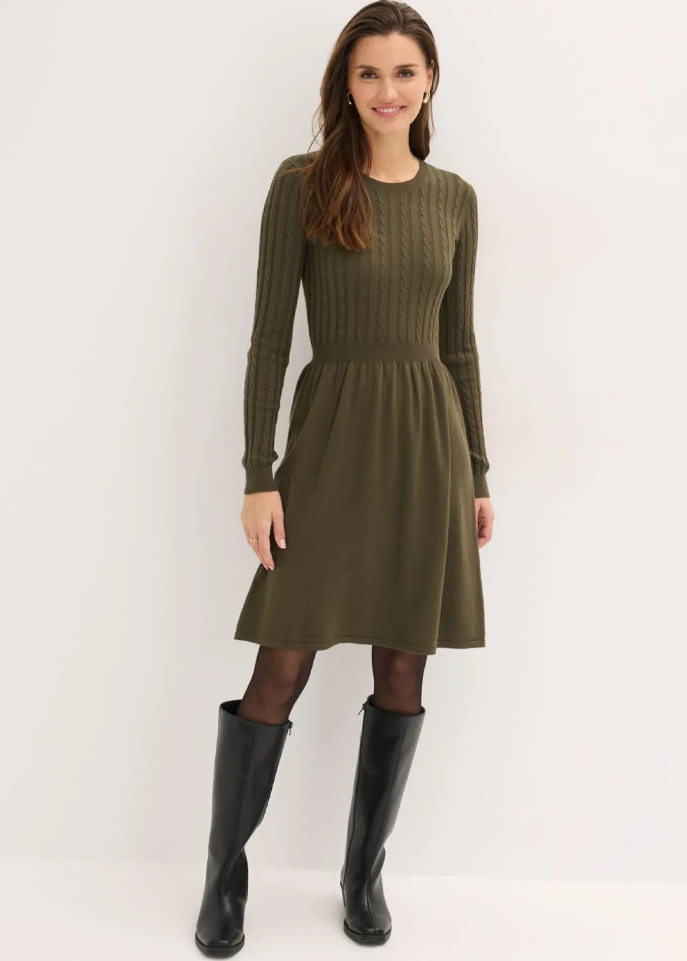 Vestido de punto de mezcla de viscosa