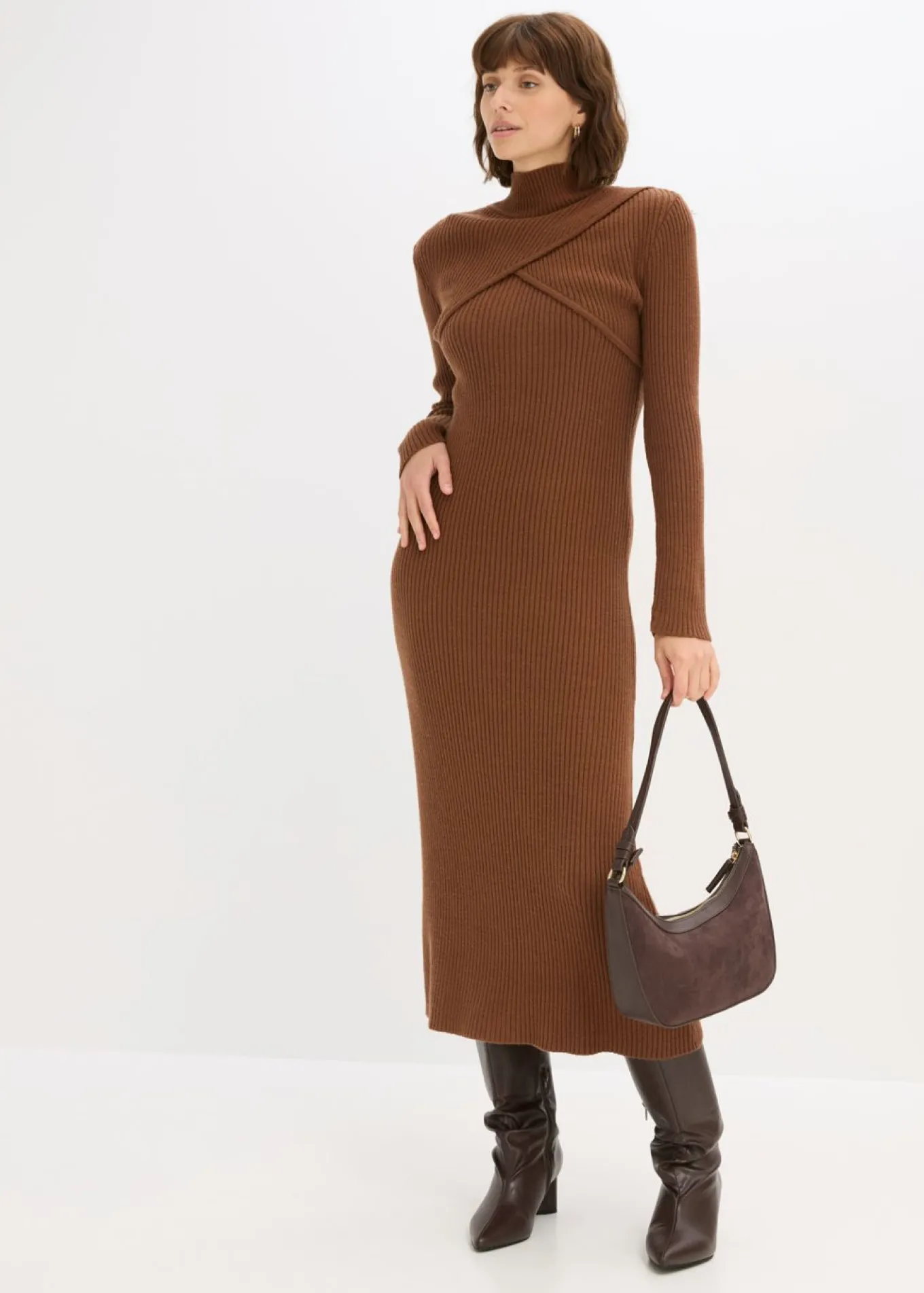 Vestido de punto de mezcla de viscosa suave