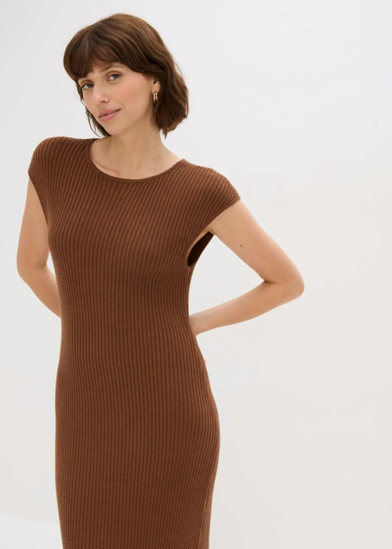Vestido de punto de mezcla de viscosa suave