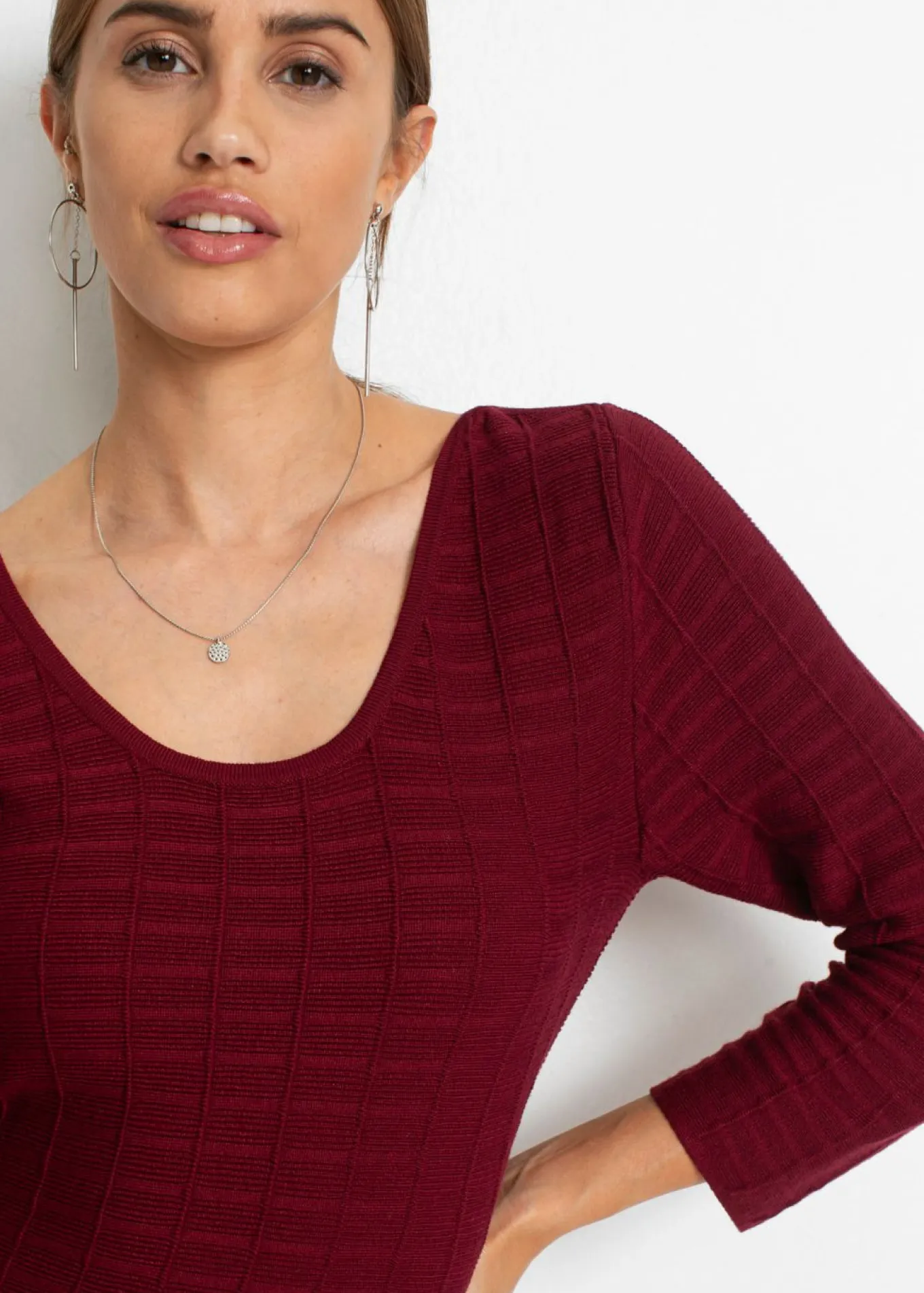 Vestido de punto de mezcla de viscosa suave