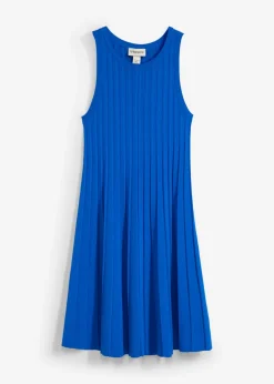 Vestido de punto de mezcla de viscosa con línea en A