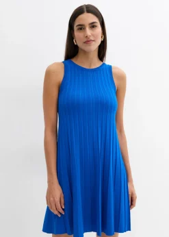 Vestido de punto de mezcla de viscosa con línea en A