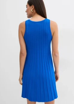 Vestido de punto de mezcla de viscosa con línea en A