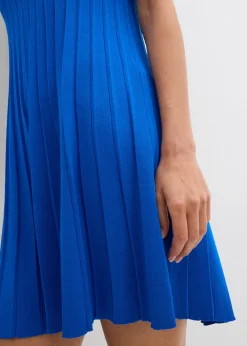 Vestido de punto de mezcla de viscosa con línea en A