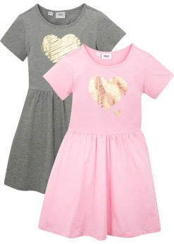 Vestido de punto de puro algodón orgánico (2 unidades)