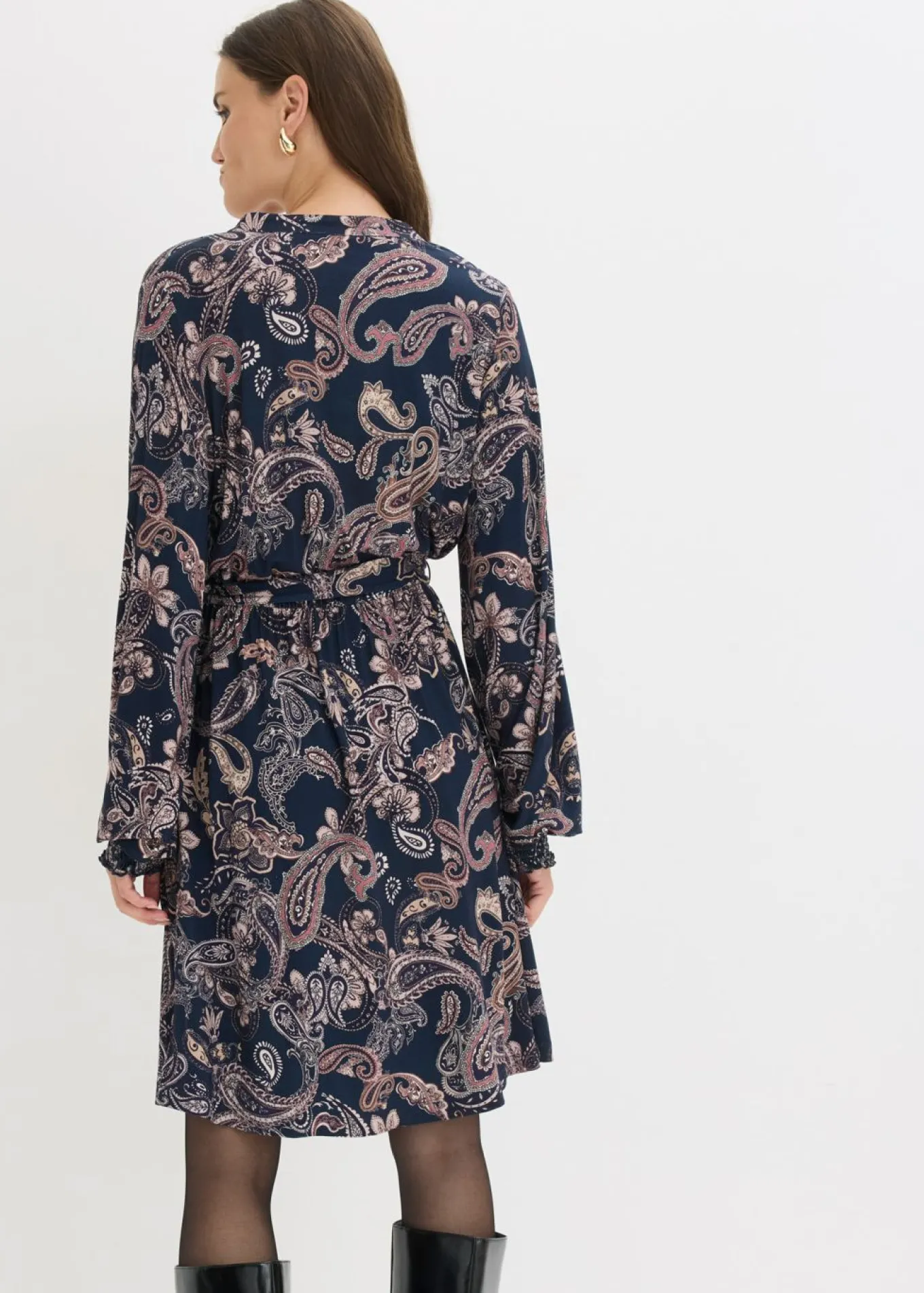 Vestido de punto de suave mezcla de viscosa