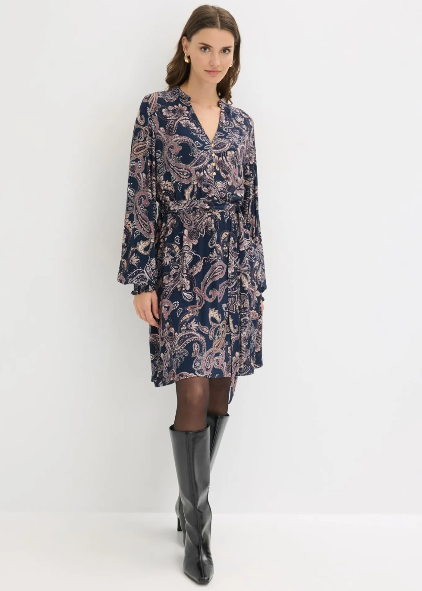 Vestido de punto de suave mezcla de viscosa