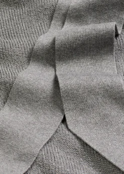 Vestido de punto de suave mezcla de viscosa con lazo