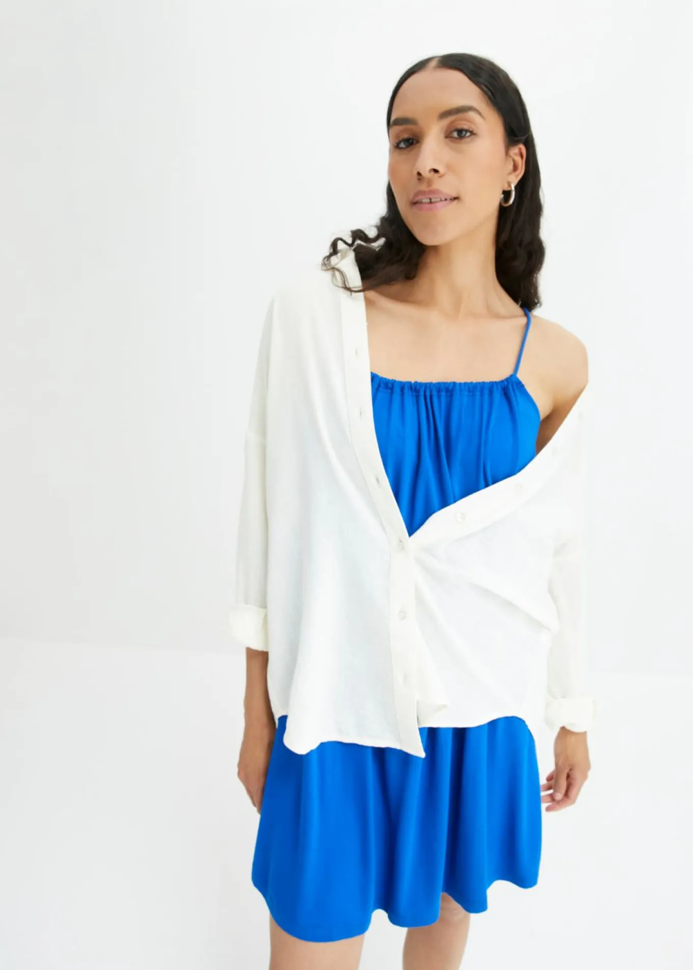 Vestido de punto de viscosa fluida