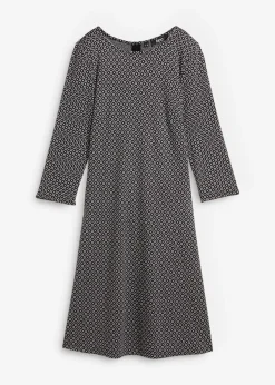 Vestido de Punto di Roma en mezcla de viscosa con estampado jacquard