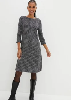 Vestido de Punto di Roma en mezcla de viscosa con estampado jacquard