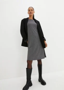 Vestido de Punto di Roma en mezcla de viscosa con estampado jacquard