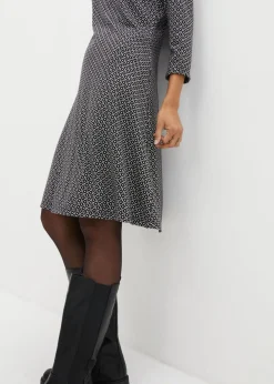 Vestido de Punto di Roma en mezcla de viscosa con estampado jacquard