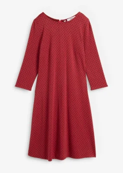 Vestido de Punto di Roma en mezcla de viscosa con estampado jacquard
