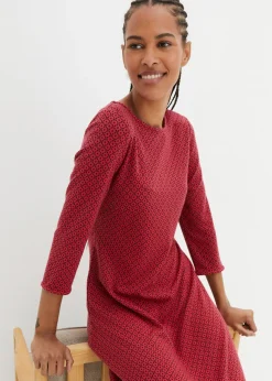 Vestido de Punto di Roma en mezcla de viscosa con estampado jacquard