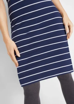 Vestido de punto elástico de manga corta