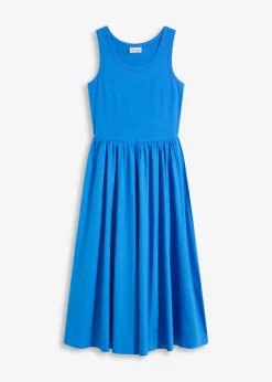 Vestido de punto en mezcla de materiales