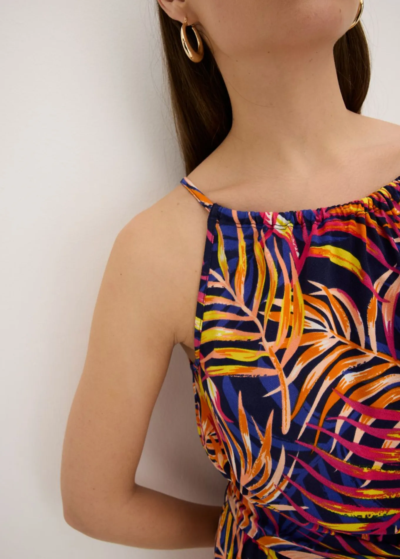 Vestido de punto estampado