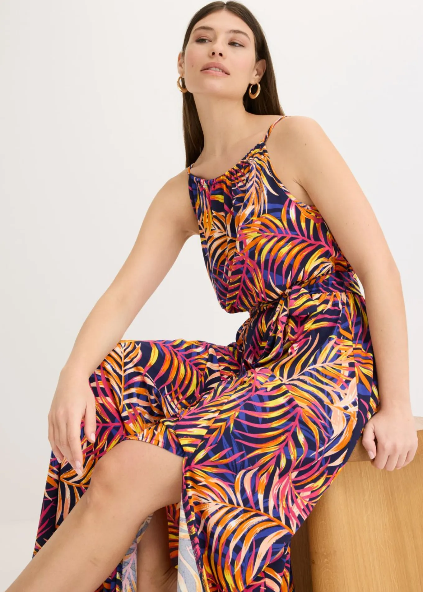 Vestido de punto estampado