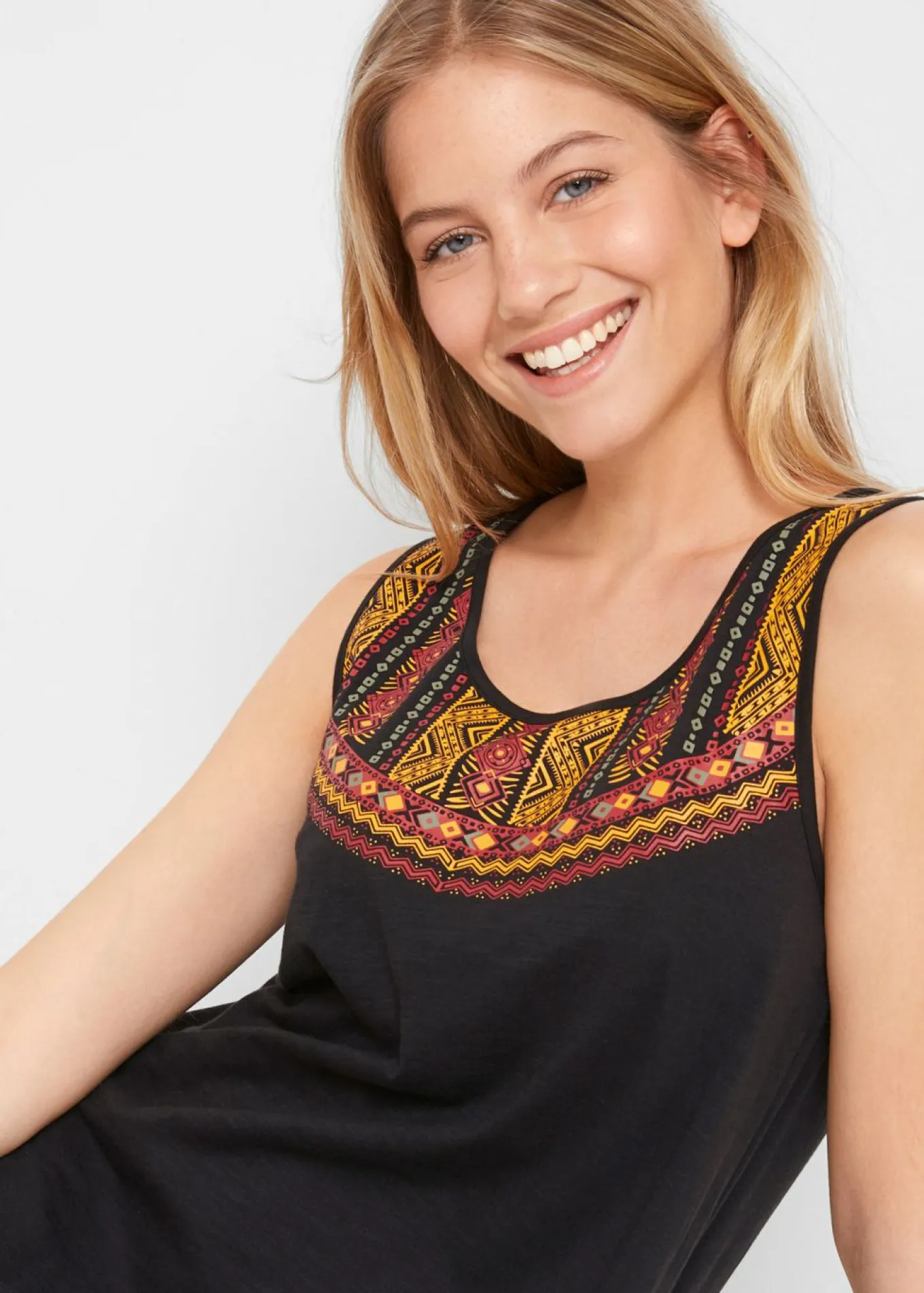 Vestido de punto estilo túnica