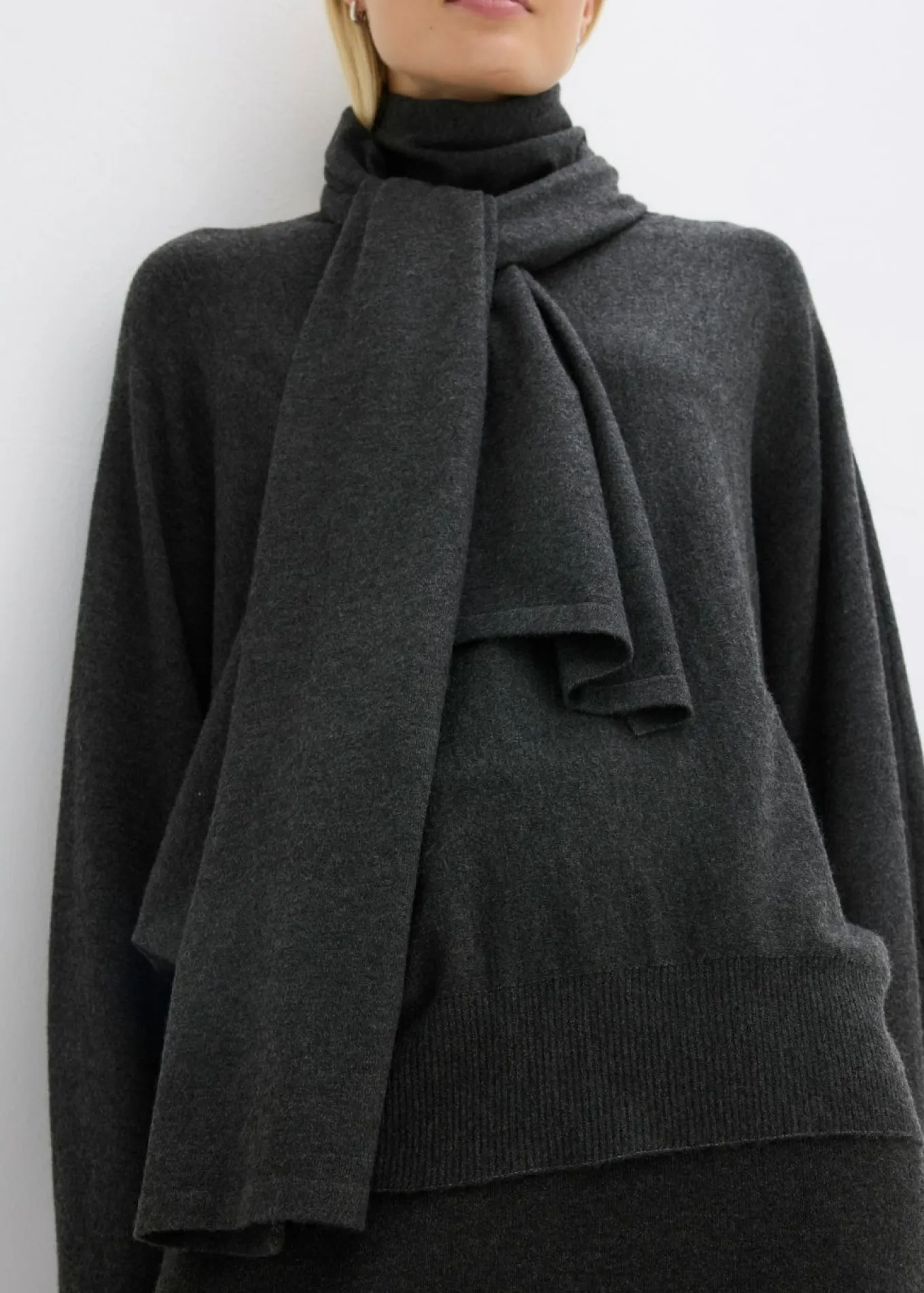 Vestido de punto fino de mezcla de viscosa suave