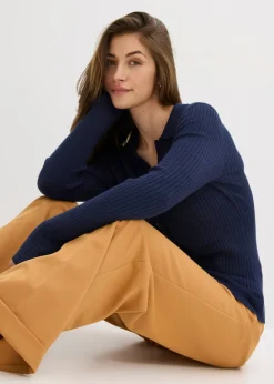 Vestido de punto fino de mezcla de viscosa suave
